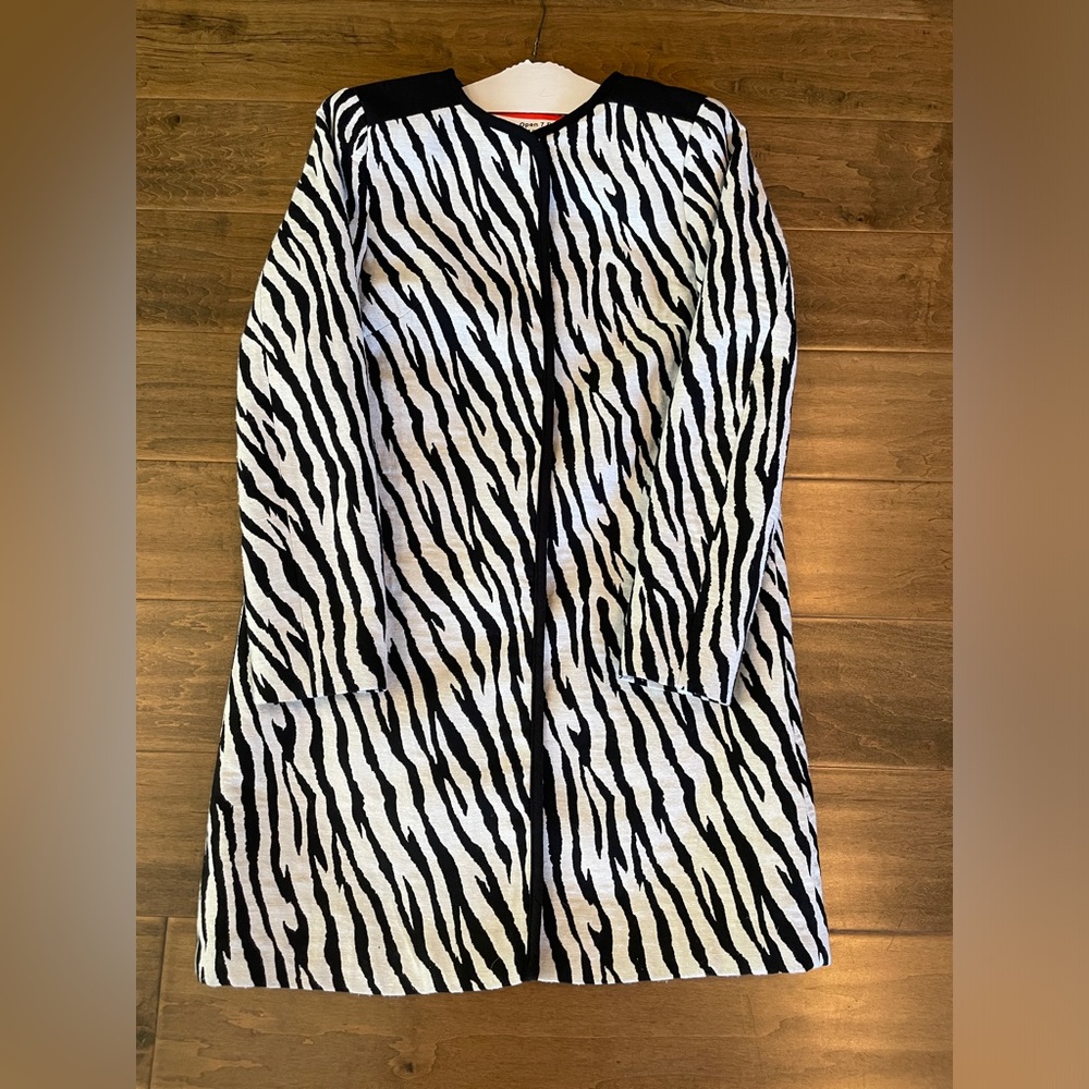 H&M black & white zebra jacket